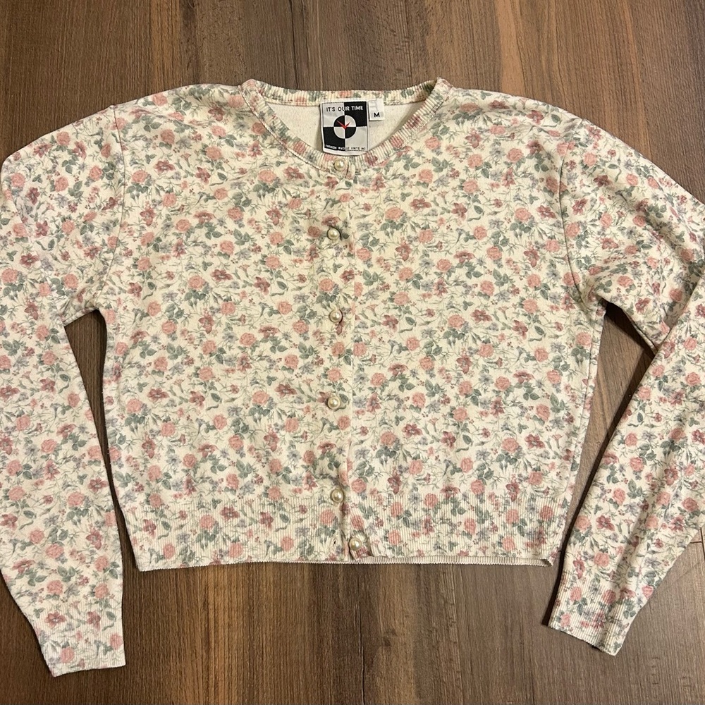 Vintage Floral Sweater